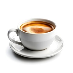 Naklejka premium cup of coffee isolated on background