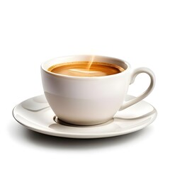 cup of coffee isolated on background