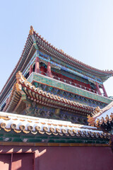 Fototapeta premium snow view of the Forbidden City