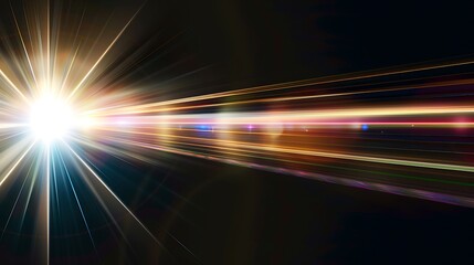 Obraz premium Blank background with lens flare