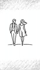 two people walking