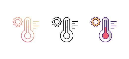 Hot icon design with white background stock illustration