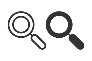 Magnifying glass icon. Search simbol. Magnifier or loupe sign flat style - vector illustration