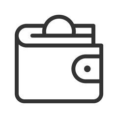 wallet icon symbol template for graphic and web design collection