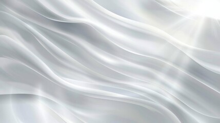 Naklejka premium Abstract White Fabric Texture with Drapes and Light
