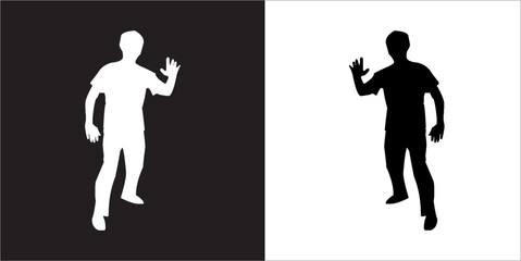  IIlustration Vector graphics of Tai-Chi Silhouette icon