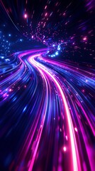 Obraz premium Abstract Neon Lights Background