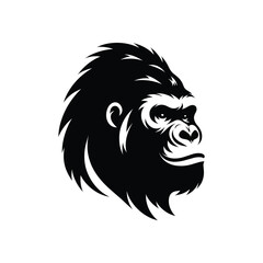 Fototapeta premium Strong Gorilla Angry Face Mascot Design - Muscular Ape in Hoodie Logo