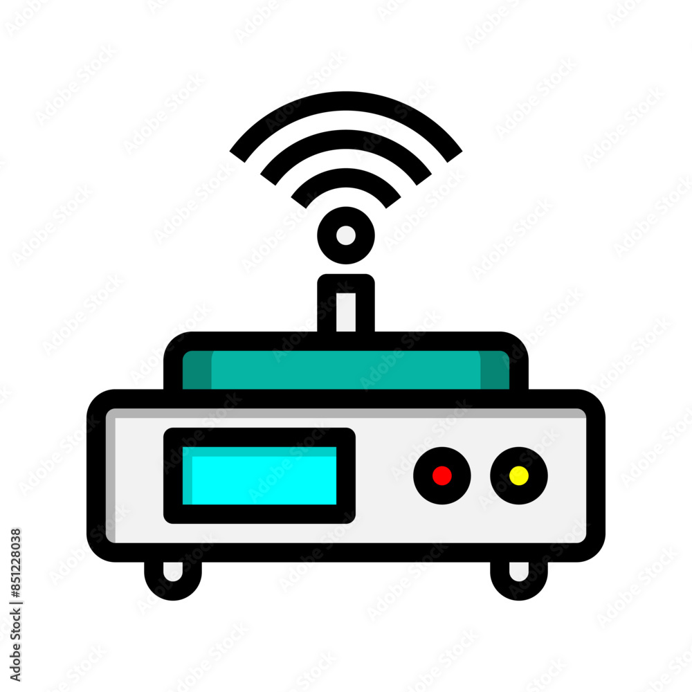 Poster network line icon. technology signal wifi flat icons. suitable for websites, ui and mobile apps.