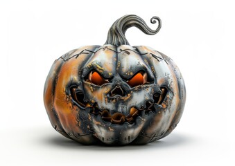 Jack-o'-lantern with spooky face