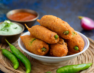 Mirchi bada or Mirchi vada
