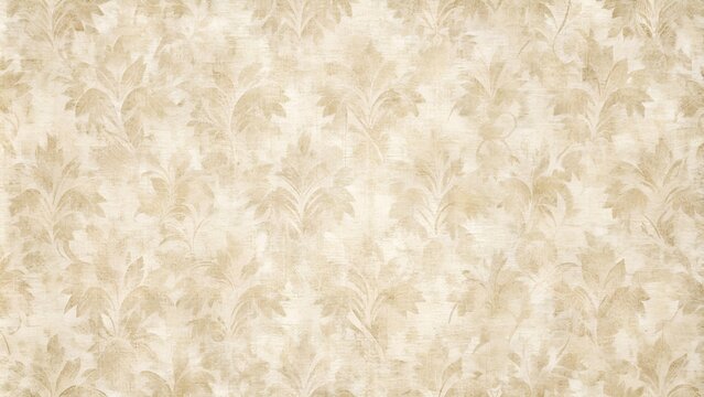 Fototapeta Sophisticated vintage floral wallpaper in beige, a timeless addition to any decor. Wall texture