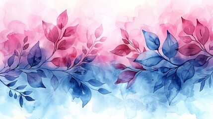 Watercolor washes create a dreamy atmosphere, ideal for romantic-themed designs or social media posts. Abstract Backgrounds Illustration, Minimalism,