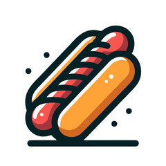 Illustration of a hot dog