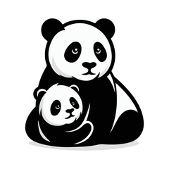 Illustration of a panda bear