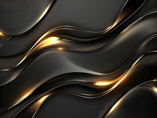 Fototapeta premium A black and gold background