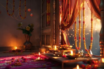 diwali celebration festival by generative ai