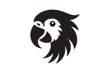 parrot head vector silhouette