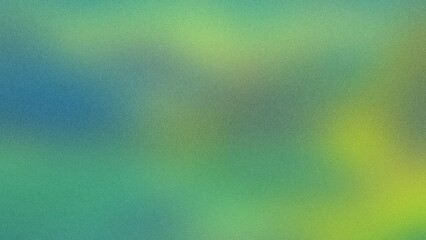 Grainy gradient dark background green blue color flow noise texture wide banner poster header design