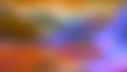 Grainy gradient dark background red orange blue purple color flow noise texture wide banner poster header design