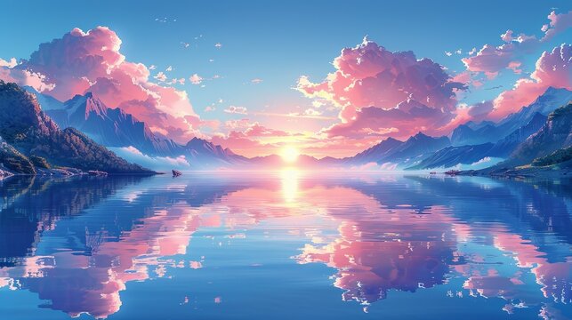 Surreal landscapes stretch into the horizon, inviting viewers into a world of imagination. Abstract Backgrounds Illustration, Minimalism,