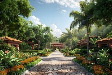 Tropical Resort Pathway