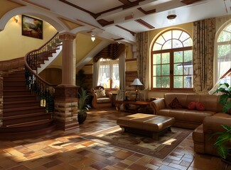 Fototapeta premium European style living room