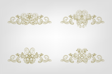 Classic Vitage Wedding Vector Ornaments Frames Separator Elements Classic Vintage Wedding Invitation Hand Drawn good for decorate any print or template design. ornate the calligraphy, poster