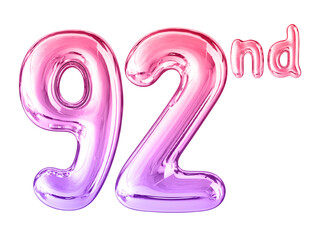 Anniversary Gradient Number 92