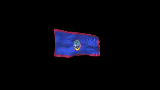 Guam flag with alpha