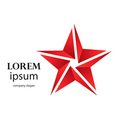 Obraz premium successful victory star logo design