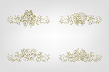 Classic Vitage Wedding Vector Ornaments Frames Separator Elements Classic Vintage Wedding Invitation Hand Drawn good for decorate any print or template design. ornate the calligraphy, poster