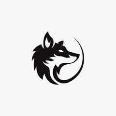 Minimalist Modern Fox Logo Vector Illustration