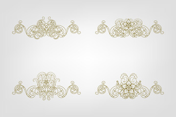 Classic Vitage Wedding Vector Ornaments Frames Separator Elements Classic Vintage Wedding Invitation Hand Drawn good for decorate any print or template design. ornate the calligraphy, poster