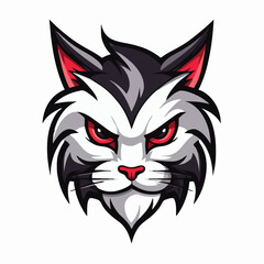 Cat head mascot