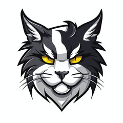 Cat head mascot