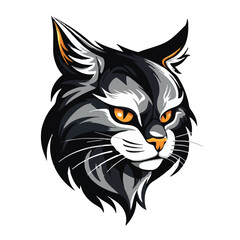 Cat head mascot