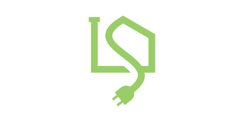logo design for plugs and houses, electricity, building, logo design template, icon, vector, symbol, idea, creative.