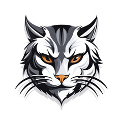 Cat head mascot