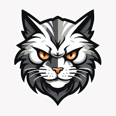 Cat head mascot