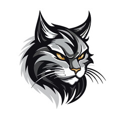 Cat head mascot