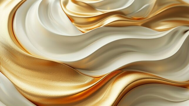 Luxurious gold elements add a touch of opulence to an abstract composition, exuding a sense of luxury and prestige. Abstract Backgrounds Illustration, Minimalism,