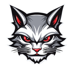 Cat head mascot