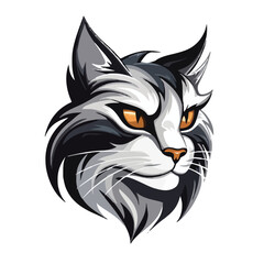 Cat head mascot