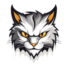 Cat head mascot