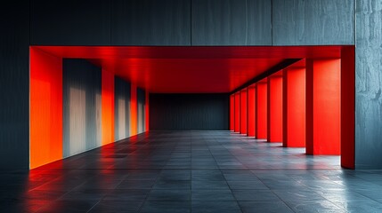 A dramatic contrast between black and red creates a sense of tension and excitement, perfect for bold and edgy designs. Abstract Backgrounds Illustration, Minimalism,