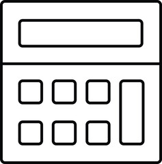buttons for vector  Calculator icons  . Accounting calculator sign and symbol