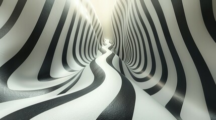 Geometric Effects and Abstract Curves: Horizontal Illusion