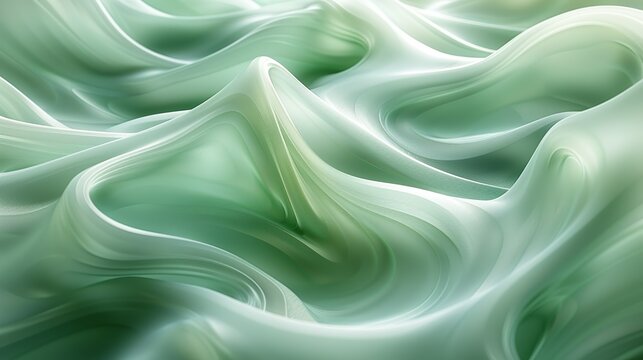 Abstract swirls in light green evoke a sense of serenity and tranquility, inviting viewers to relax and unwind. Abstract Backgrounds Illustration, Minimalism,