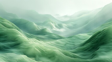 Subtle gradients of light green wash over the scene, creating a soft, serene ambiance that invites viewers to linger and contemplate. Abstract Backgrounds Illustration, Minimalism,